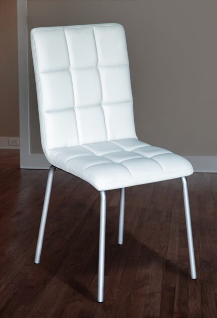 Стілець Аманда (шкірзам білий)---