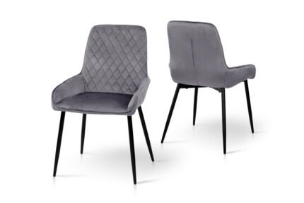 Стілець Ніколь,  чорний/сірий