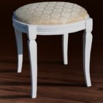 Банкетка кругла Ф 460 (біла/авилла2/2)