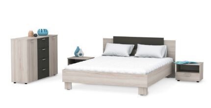 Спальня Fiona (Фиона) Комплект 2, Готові кольорові рішення  Дуб сонома світлий