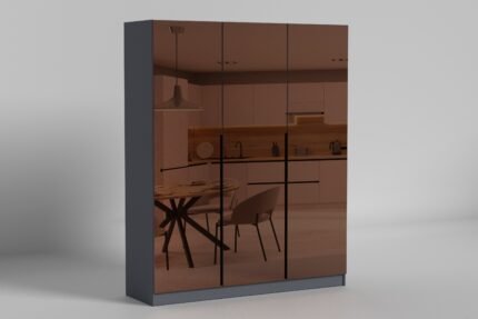 Шафа розпашна 1500 3-дв. Noir/Нуар, Готові кольорові рішення  Дуб Бароко Бурштиновий