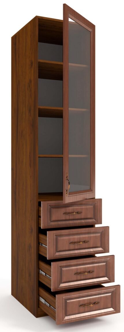 Шафа 1Д (скло прозоре) + 4Ш "Софі" (ш.500 / в.2200 / г.570)