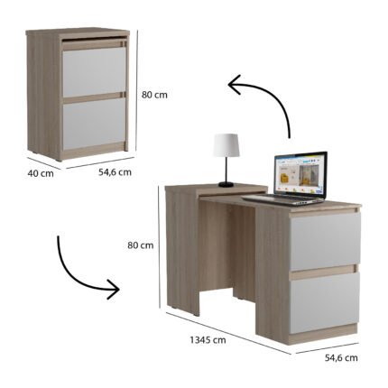 Стіл-трансформер Smart/Смарт 3, Готові кольорові рішення  Сіра Глина