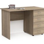 Стіл офісний 3, Готові кольорові рішення  Дуб Бароко Рістретто