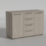 Комод 4 стандарт, Готові кольорові рішення  Сіра Глина