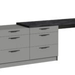 Тумба під ТБ Rosso/Россо з шухлядами 2300х600х804, Готові кольорові рішення  Вибір ДСП