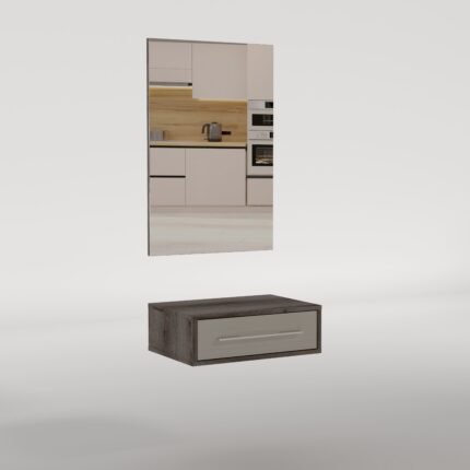 Тумба навісна Loom/Лум, Готові кольорові рішення  Дуб Кремона Toppo