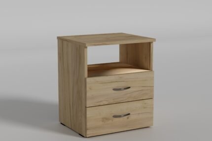 Тумба приліжкова 1, Готові кольорові рішення  Дуб Крафт білий