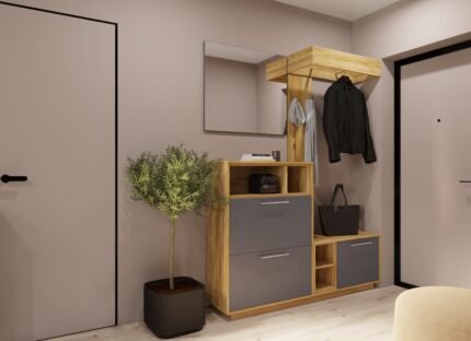 Передпокій Josephina (Жозефина), Готові кольорові рішення  Сіра Глина