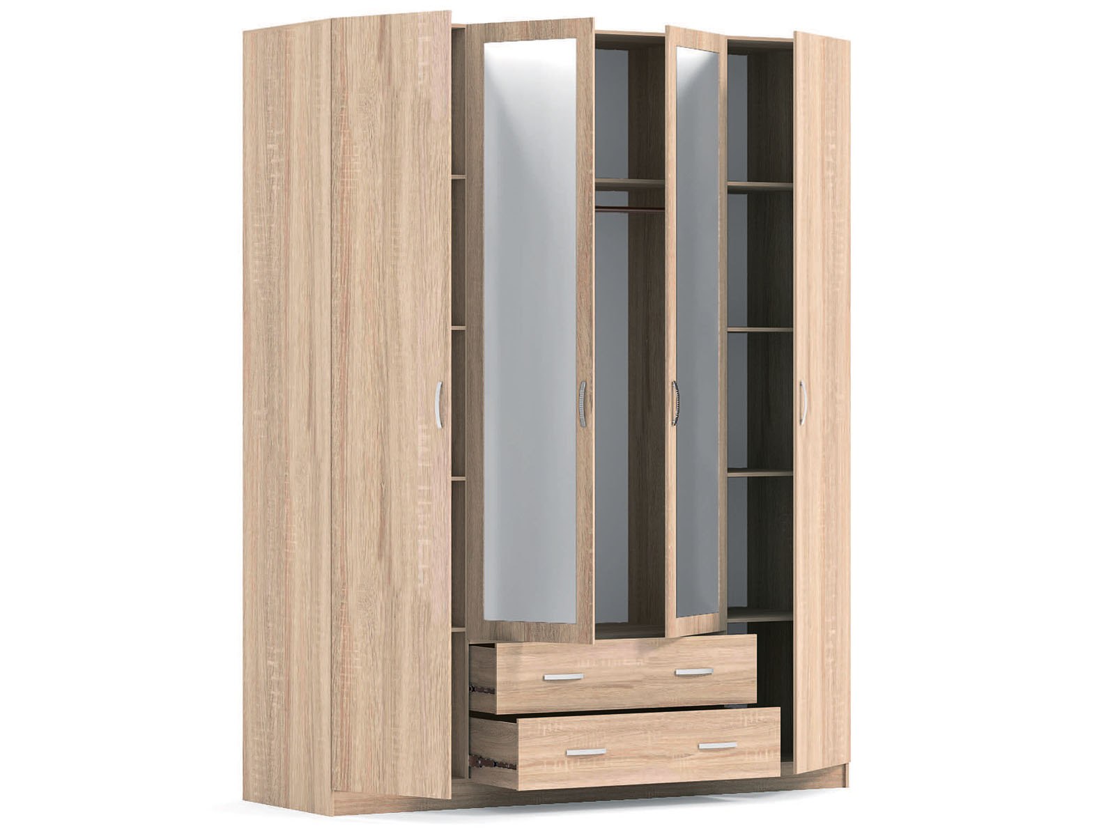 catalog-plus-KS30-G-FBB400300CF032-1-m-style-4d-2sh-mirror-2 Шафа 4Д2Ш+дзеркало "М-Стиль" - Зображення 1