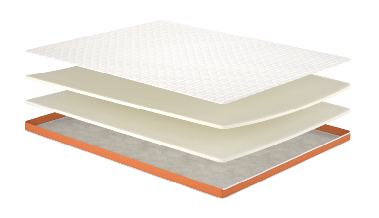 Матрац топпер Flip Orange/Оранж, Розмір матрацу (ШхД) 1 м.кв.