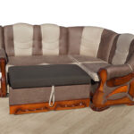 М"який куток розкл.Візит 175*130(Brown+Beig) горіх