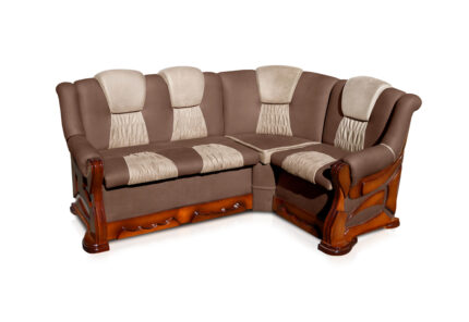 М"який куток Каприз 175*130 (Brown+Beige) горіх