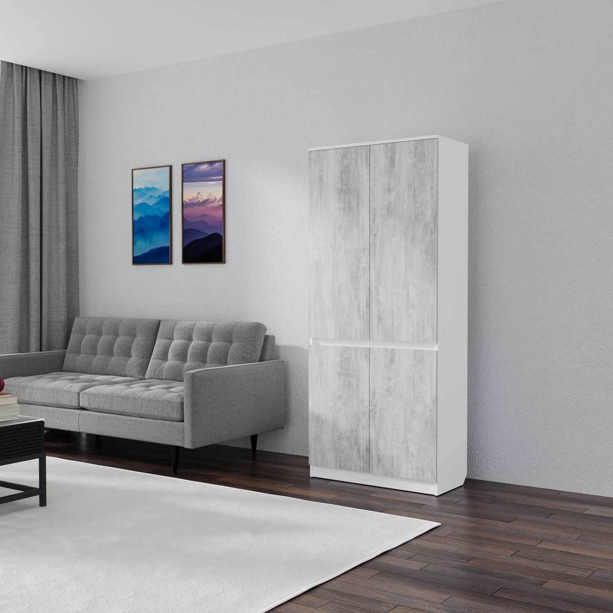 mixmebli-MIX-18718-1-3a42a0e69591_1200x1200.jpeg Розпашна шафа Смузі 05 800 білий/урбан-лайт - Зображення 1